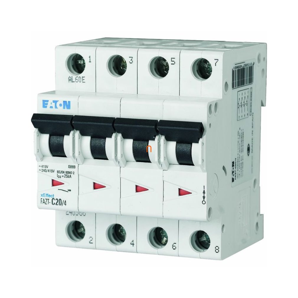 Disjunctor miniatural 4P D 32A 15kA FAZT-D32/4