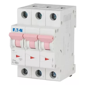   Întrerupător automat miniatural Eaton, 10 kA, tripolar, pl7-b2/3-165116