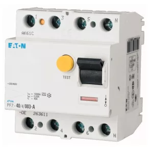   Întrerupător Eaton 10 kA cu patru poli, pf7-25/4/05-a-165810