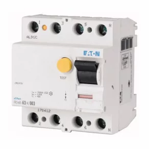   Eaton FRCMM-63/4/003-A-NA Întrerupător de protecție la curent 10 kA, 4 poli 167103