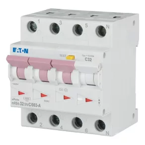  Întrerupător Eaton 4, 5 kA, 3P+N, mrb4-32/3n/c/003-a-167508