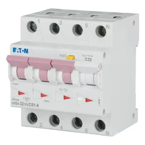 Întrerupător Eaton 4, 5 kA, 3P+N, mrb4-32/3n/c/01-a-167509