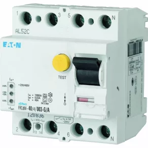   Întrerupător Eaton 10 kA cu patru poli, frcdm-63/4/003-g/a-168650