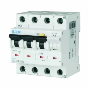 Întrerupător Eaton 4, 5 kA, 3P+N, frbm4-c20/3n/003-170993