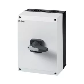   Întrerupător principal Eaton 160 A, tripol, închis, blocabil, gri, dmm-160/3/i5/p-g-172793