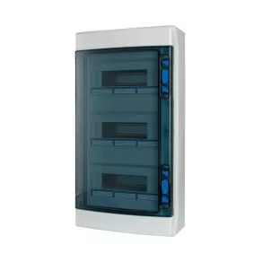   Cutie de distribuție exterioară Eaton IP65 3 rânduri 36te, ușă transparentă, +pe/n, ika-3/36-st-uv-174192
