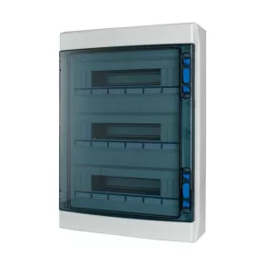   Cutie de distribuție exterioară Eaton IP65 3 rânduri 54te, ușă transparentă, +pe/n, ika-3/54-st-uv-174195