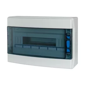   Cutie de distribuție Eaton pentru exterior, interior 1 rând 18 TE, ușă transparentă + PE/N, ika-1/18-st-174200