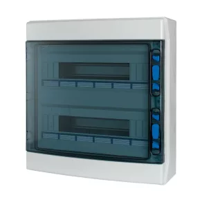   Cutie de distribuție Eaton pentru exterior, interior 2 rânduri 36TE, ușă transparentă + PE/N, ika-2/36-st-174201