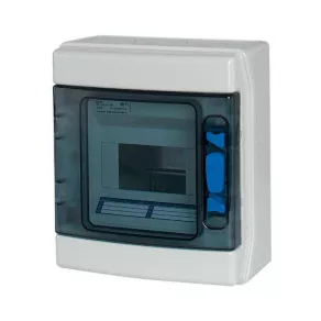   Cutie de distribuție Eaton pentru exterior, interior 1 rând 6TE, ușă transparentă, ika-1/6-ot-174204
