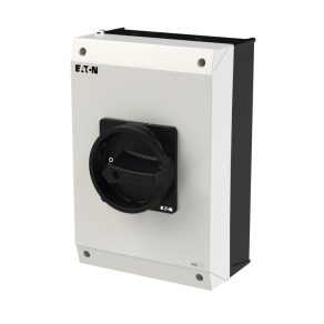   Întrerupător principal Eaton, tripolar, carcasă 63A. 1ny1z cu placă de protecție, p3-63/i4/mbs/svb-sw/hi11-182424