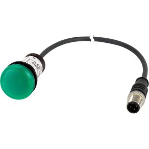   Lampă de semnalizare Eaton, 24 V, verde, cu cablu de 0,2 m, m12a, c22-l-g-24-p1-185120