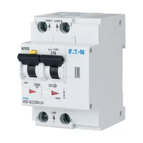   Dispozitiv combinat de protecție împotriva arcului electric Eaton AFDD-25/2/B/003-F, In=25 A, braț B, 10 kA, Idn=0,03 A, tip G/F 187278