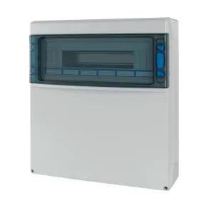   Dulap de conexiuni industriale Eaton, IP65, 18te, cu placă de acoperire completă, ika-c-1/18-st-x-187351