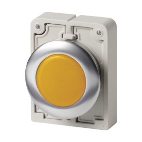   Lampă de semnalizare Eaton, metalică, 30 mm, plată, galbenă, m30i-fl-y-188046