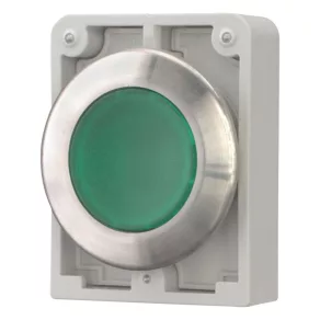   Buton iluminat Eaton, metalic, 30 mm, plat, verde, m30i-fdl-g-188060