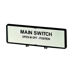 Plăcuță cu etichetă Eaton /t0, t3, p1, zfs62-t0-205534