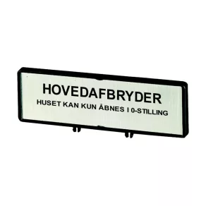 Plăcuță cu etichetă Eaton /t0, t3, p1, zfs65-t0-205536