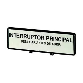   Placă de etichetă Eaton „comutator principal” portugheză /t0, t3, p1, zfs72-t0-205541