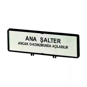 Plăcuță cu etichetă Eaton /t0, t3, p1, zfs79-t0-205547