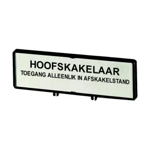 Plăcuță cu etichetă Eaton /t0, t3, p1, zfs81-t0-205549