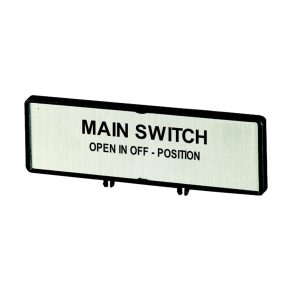   Placă etichetată Eaton pentru comutatorul principal Engleză /t5(b), p3, zfs62-p3-205551