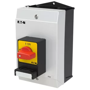   Comutator Eaton on-off cu oprire de urgență, tripolar, 25 A, închis, p1-25/i2/svc(s)-rt-207307