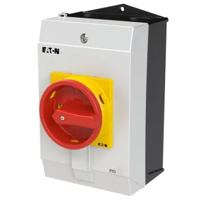   Întrerupător principal de urgență Eaton, tripolar, 32 A, în carcasă, p1-32/i2/svb-207314