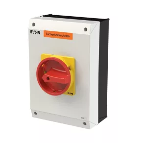   Întrerupător de siguranță Eaton cu oprire de urgență, tripol + n 63A, închis, p3-63/i4-si/n-207365