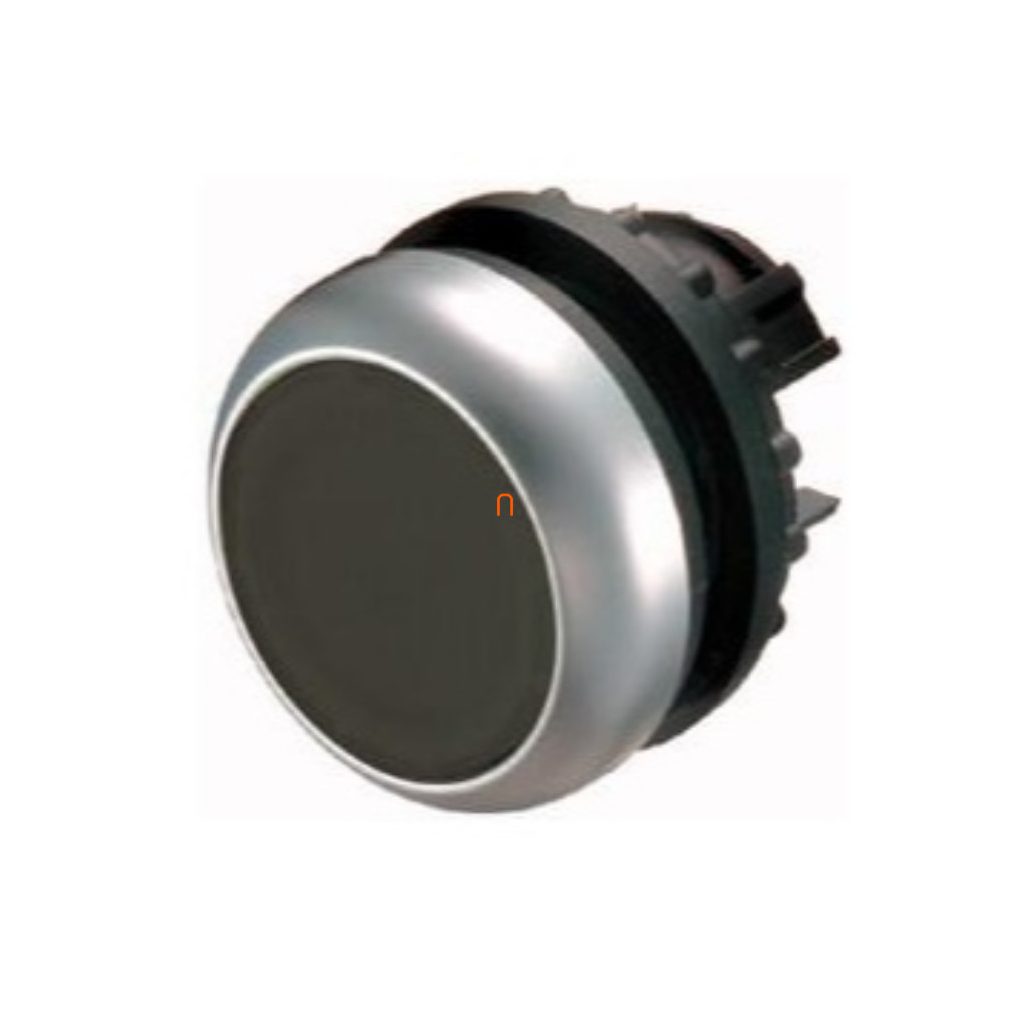 M22-DR-S Nyomógomb, lapos, fekete, reteszelt 216613 Eaton