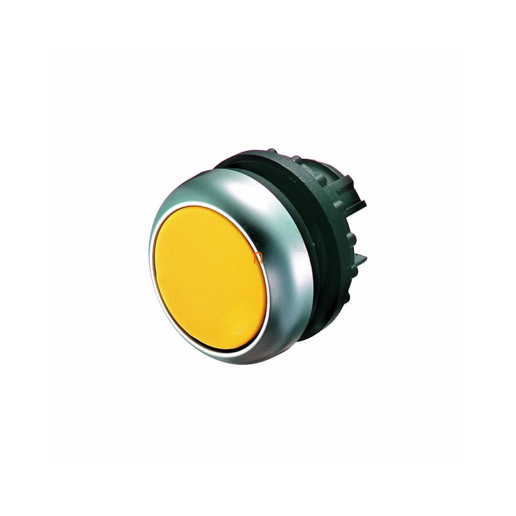 M22-DR-Y Nyomógomb, lapos, sárga, reteszelt 216621 Eaton