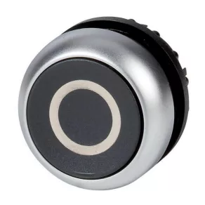 Buton Eaton, plat, negru, blocat, m22-dr-s-x0-216632