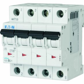   Întrerupător automat miniatural Eaton, 6 kA, 4P, faz6-b40/4-239187