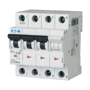   Întrerupător automat miniatural Eaton, 25 kA, 3P+0, fazt-c16/3n-241165