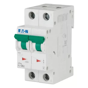   Întrerupător automat miniatural Eaton, 10 kA, bipolar, pl7-d6/2-263368