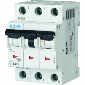   Întrerupător de mică putere Eaton 3P C 40A 10kA PL7-C40/3 (263413)