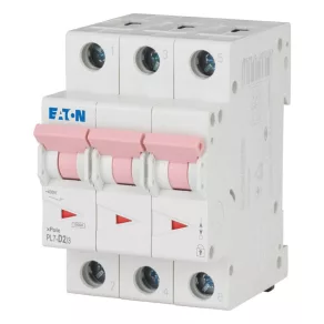   Întrerupător automat miniatural Eaton, 10 kA, tripolar, pl7-d2/3-263416