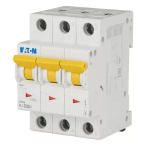   Întrerupător automat miniatural Eaton, 10 kA, tripolar, pl7-d25/3-263423