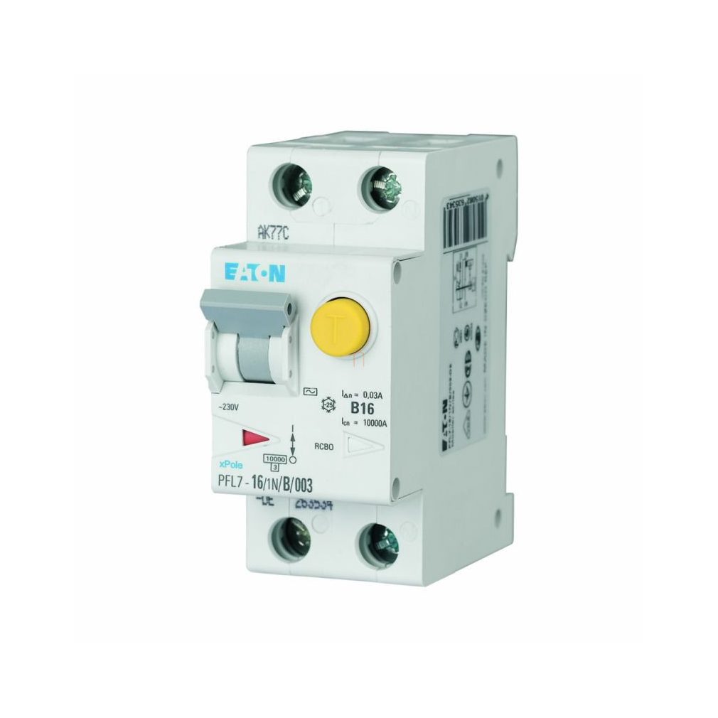 PFL7-16/1N/C/003-DE Dispozitiv de protecție împotriva supratensiunii. 10 kA 1p+N 263537 Eaton