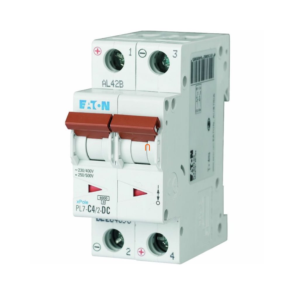 Dispozitiv de întrerupere 2P C 4A 10kA PL7-C4/2-DC (264898)