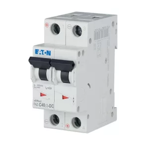   Întrerupător automat miniatural Eaton, 10 kA, bipolar CC, faz-c40/2-dc-279144