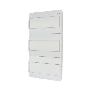   Cutie de distribuție Eaton pentru montare pe perete, 3 rânduri, 54 TE, albă, BC-O-3/54-TW-ECO-281695