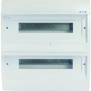   Cutie de distribuție mică Eaton, montată încastrat, 2 rânduri, 36 te, albă, bc-u-2/36-tw-eco-281711