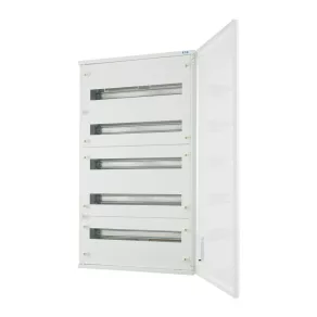   Cutie de distribuție completă Eaton pentru montare pe perete exterior IP30, 5/120, albă, bf-o-5/120-c-283033