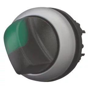   Comutator selector iluminat Eaton, două poziții, verde, m22-wlkv-g-284395