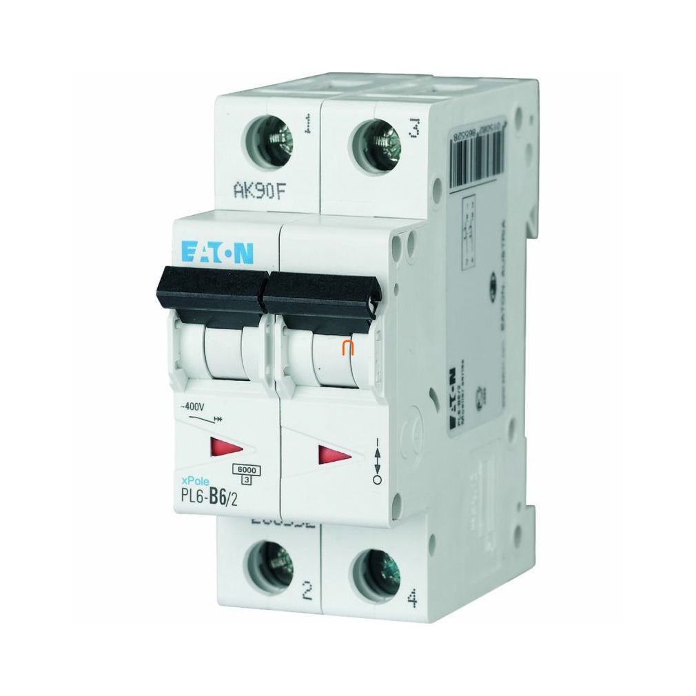 Disjunctor miniatural 2P C 6A 6kA PL6-C6/2 (286564)