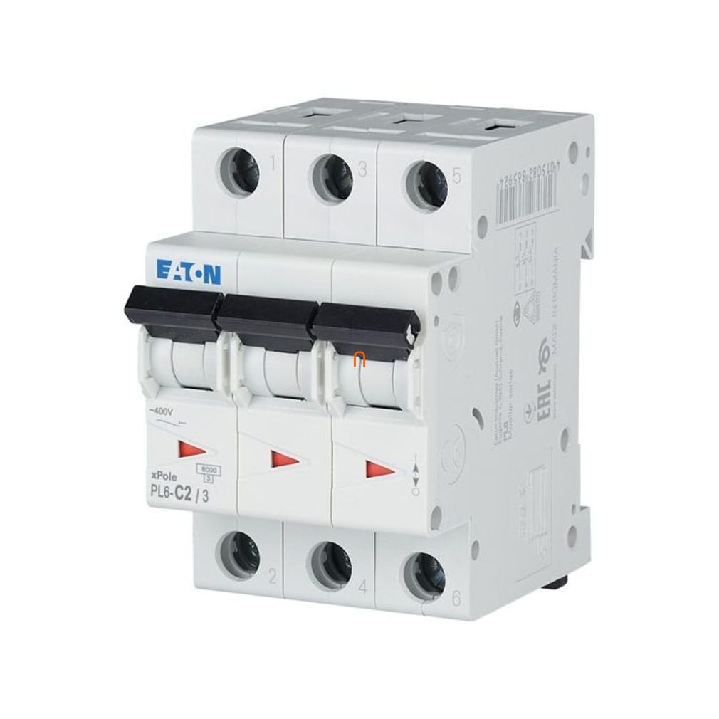 Disjunctor miniatural 3P C 2A 6kA PL6-C2/3 (286596)