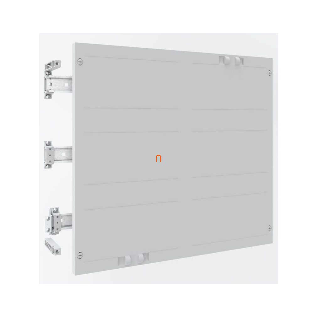 Easy PrismaSeT XL panou frontal complet cu șină DIN încastrată pentru conectare în serie 500x450 mm SZMT2310 Schneider