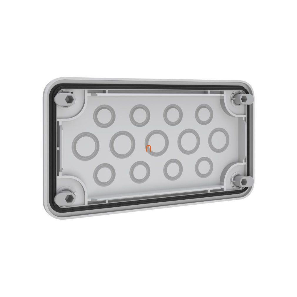 Easy PrismaSeT XL placă de introducere a cablurilor pentru 13 intrări 5 x M20 / 8 x M16 fixabilă din exterior ABWRY06021 Schneider