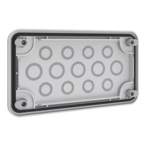   Schneider Electric Prisma XS - ABWRY06021 - Placă de intrare cablu Easy PrismaSeT XL pentru 13 intrări 5 x M20 / 8 x M16 montabilă extern